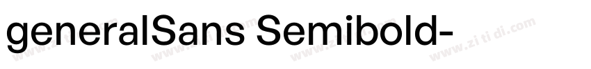generalSans Semibold字体转换